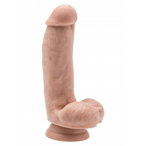 This hand poured premium dildo from Toy Joy imitates a real penis with veins, humanlike head, and balls, making the look and feeling more realistic. A thick shaft brings you a filling sensation and a highly satisfying stimulation. This rideable penis is the perfect sex toy for anyone looking to spice up their sex life!