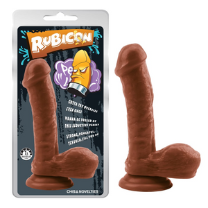Rubicon 7.5 inch Dildo Brown  Material : Natural PVC  Product Size : 19cm, 4.7cm   Product Weight : 0.398kg  Features: Phthalate Free, Realistic and Soft, Strong suction cup.