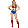 This sexy bodysuit is sure to spice up your relationship. Tap into your playful side with this Wonder Woman costume bodysuit. It’s perfect for a dress up party, or for a steamy cosplay night. Discover the primal power of wonder woman, feel sexy and confident wherever you are. This high-quality bodysuit will get you noticed. Stand out, for all the right reasons and show off your fabulous body.